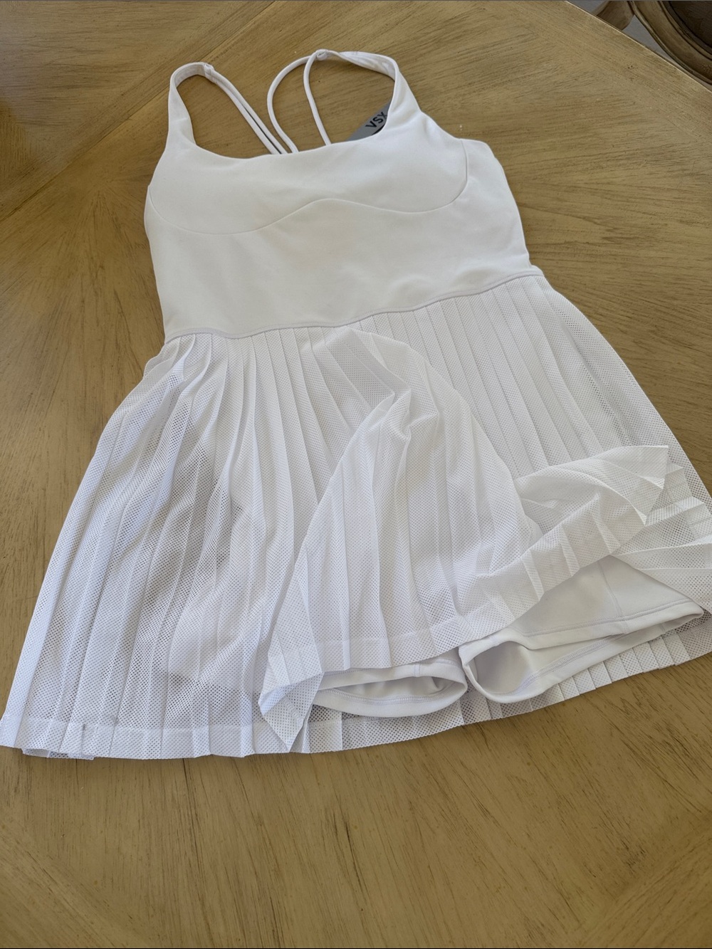 Victoria's Secret White Tennis Dress with Pleated Skirt